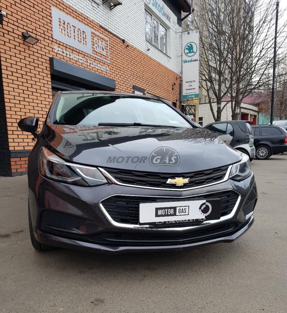 ГБО на Chevrolet Cruze 1.4 turbo (Шевролет Круз 1.4 турбо), фото установки  газобаллонного (газового) оборудования на авто - компания Motor-Gas